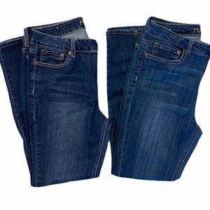 Rue 21 high rise Jeggings bundle 12R med/dark